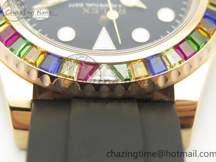 Noob Extra Edition (Free Black Strap) Yacht-Master Rubber 904L On Strap 116695SATS 40 Best 1:1 Case 1231